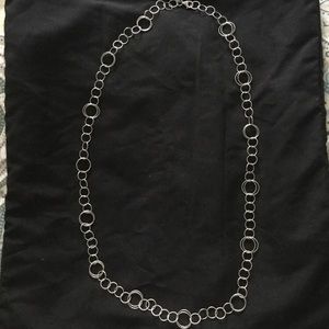 Silver necklace 33” long